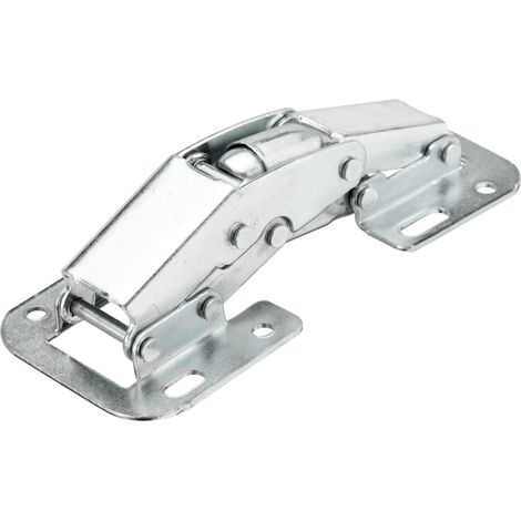 Hettich Aufschraubscharnier mit Feder 104 x 44 mm, 1 Stück Möbelbeschläge
