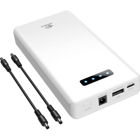 5200mAh Powerbank, Batterie Externe 12v avec Port 3 en 1, PD 45W USB-C Port de Charge Rapide 12V/2A DC Port QC3,0 22,5W USB-A Port, Batterie Externe Rechargeable pour Téléphones Portables (1/5)