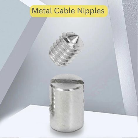 Stück lötfreie Metall-Kabelnippel 5 mm Gasgriff mit Schraube für Motorrad, Roller, Quad, Rasenmäher, Auto, St Edition 0702