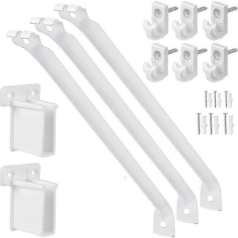Ensemble de supports d'étagère en fil métallique de 30 cm (12 pouces), adaptés aux armoires. (1/5)