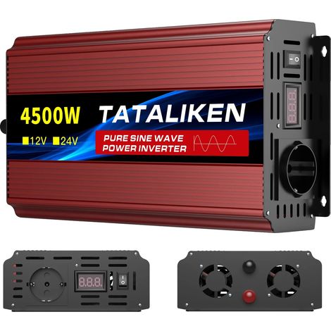 Onduleur DC AC, 6000W, Affichage LCD, 12V4500W 220V50HZEU (1/2)