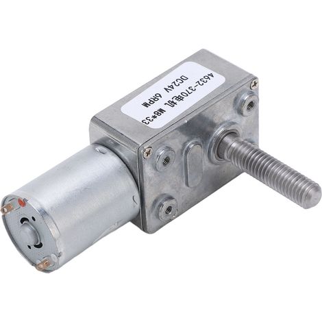 Gleichstrom-Getriebemotor, M8x33-Gewinde, 6 U/min, legierter Stahl, robuste Lager, Untersetzungsmotor, 24 V DC (1/5)