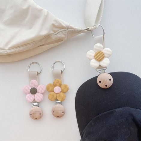 Pinza para sombrero portátil, pinza para sombrero con forma de flor, accesorio de mano, para organizadores de viaje a la moda. (1/4)