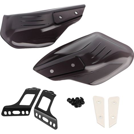 Protège-mains moto en coque protectrice marron foncé pour guidon, protection main anti-choc (1/5)
