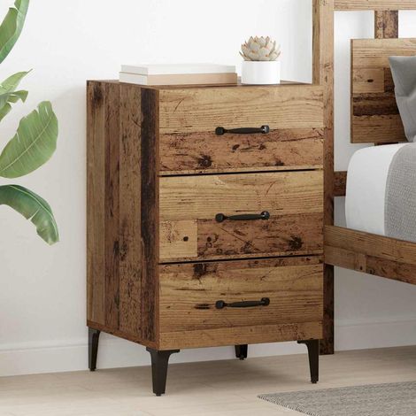 Bedside Cabinet Old wood 40 x 40 x 66 cm Engineered wood vidaXL (1/5)
