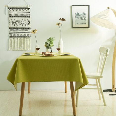 Abwaschbare, schmutzabweisende Tischdecke 4XL 140 x 220 cm rechteckige, wasserdichte Tischdecke für Restaurants, Gärten, Partys, Hochzeiten oder (1/5)
