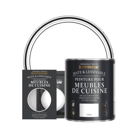 Peinture pour Meubles de Cuisine, Finition Mate - Coton (1/2)