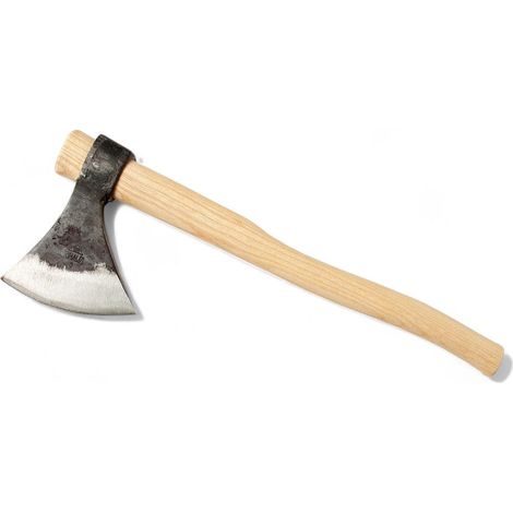 Scure tipo Trento con lama in acciaio di alta qualità affilata a mano e manico in legno made in Italy per taglio preciso - 500 gr - manico 45 cm (1/3)