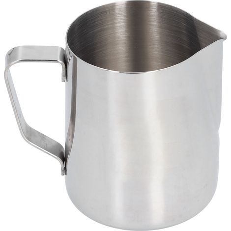Tasse à mousse en acier inoxydable 304, bec pointu et graduation intérieure, 600ml, idéale pour mousser le lait à la maison