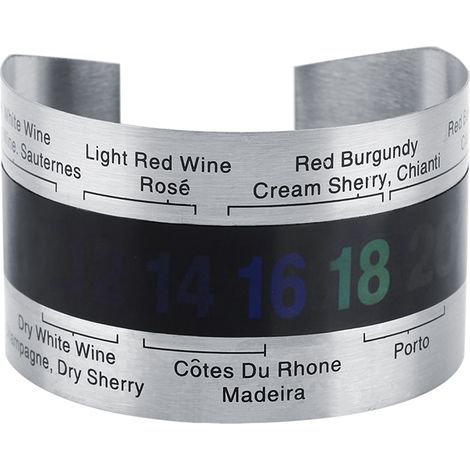 Thermomètre à vin numérique en acier inoxydable pour bouteille de bière et vins rouges (1/5)