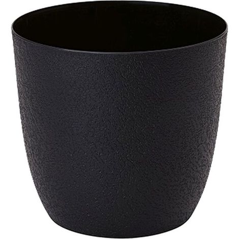 Recycelter Turo 17 anthrazitfarbener FORM-PLASTIC Blumentopfdeckel