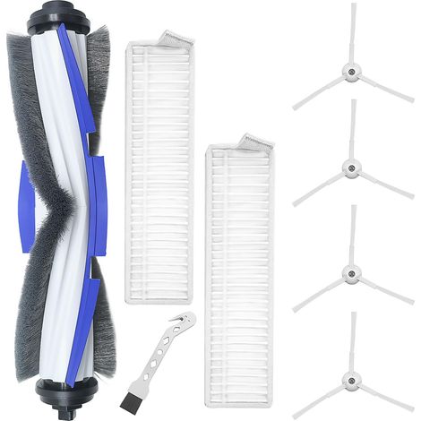 Rowenta R740003 ZR740005 Zubehör für Explorer Serie 60 RR7427 RR7447 RG744 RG745 RR742 RR744 RR745, Hauptbürste, 2 Filter, 4 Seitenbürsten (1/5)