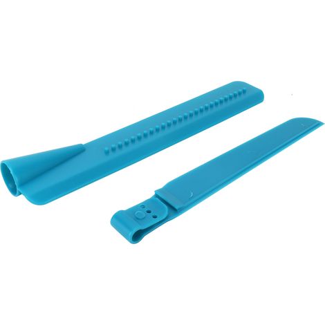 Lot de 2 racloirs à crème à hauteur réglable, petits outils pour lisser les gâteaux, pour la cuisine et la pâtisserie maison (bleu).