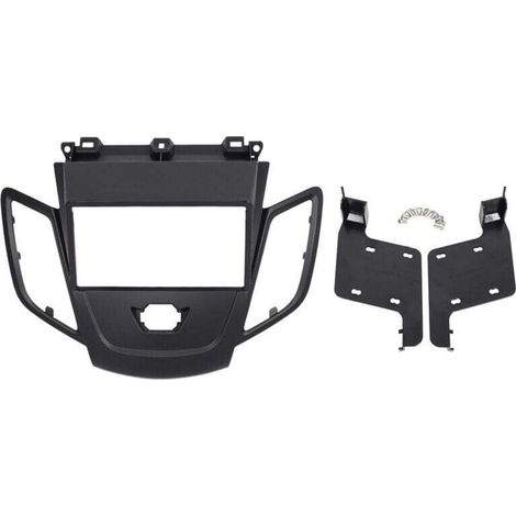 Kit de garniture de montage de tableau de bord pour radio double DIN Fiesta 2008-2017, cadre noir, GPS (1/4)