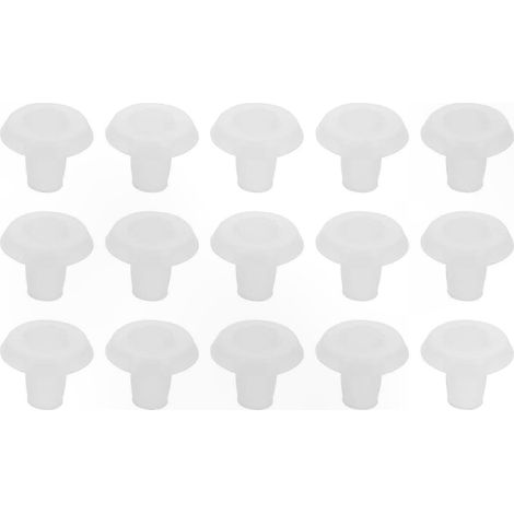 Embout de rail pour stores, lot de 30 pièces, 2x2x1,5 cm, en POM, design épuré et raffiné pour une finition discrète. (1/5)