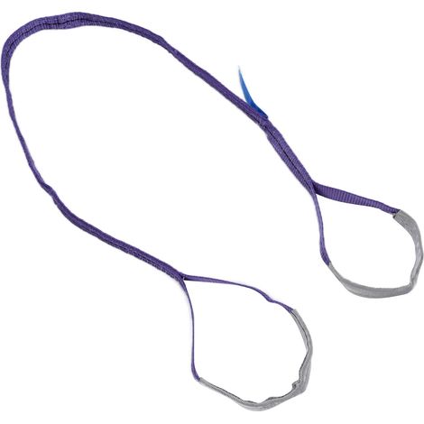 Élingue plate de levage 1T PES, sangle renforcée 5 mètres, accessoire de transport (1/5)
