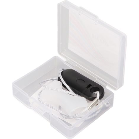 Amplificateur Sonore Noir Gris avec Clip et Dragonne pour Personnes Âgées - Support de Dispositif Auditif (1/5)