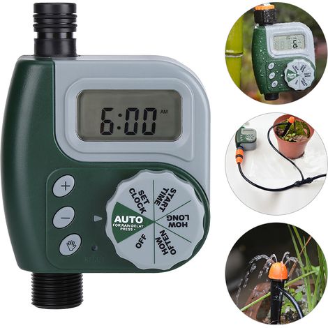 Minuteur d'arrosage automatique numérique pour jardin, contrôleur de système d'irrigation, connecteur G3/4 (1/5)
