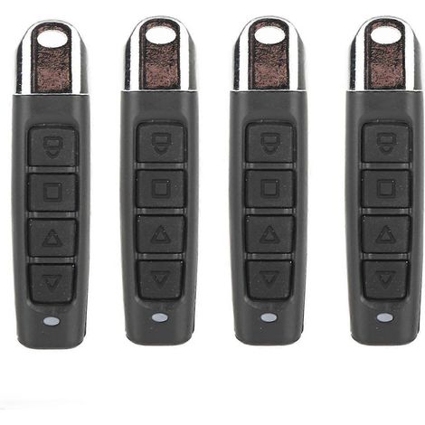 4 Stück Klon-Fernbedienungsschlüssel 433 MHz 4-Kanal elektrische Garagentor-Fernbedienung für Autos