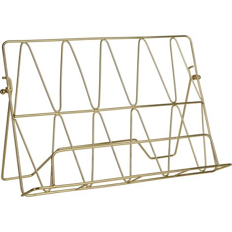 Premier Housewares Vertex Gold Finish Cookbook Stand