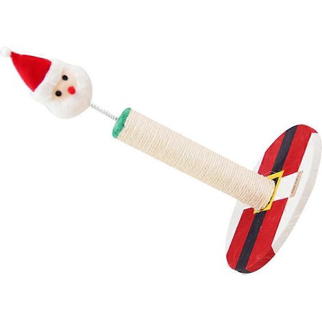 Griffoir pour chat en corde de sisal sur le thème de Noël (1/5)