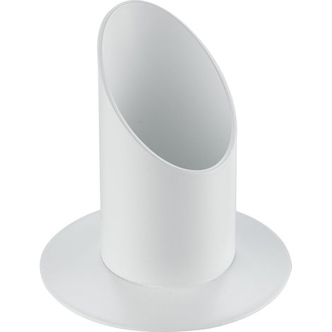Kerzenhalter aus Metall für Tauf- und Kommunionskerzen Kerzenständer zum Dekorieren ideal für Kerzenleuchter, Tischkerzen etc. Kerzenhalter 40 mm matt weiß