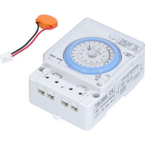 Mechanischer Drehknopf-Zeitschalter für DIN-Schiene 100-240 V - Industrieller Zeitschalter (1/5)