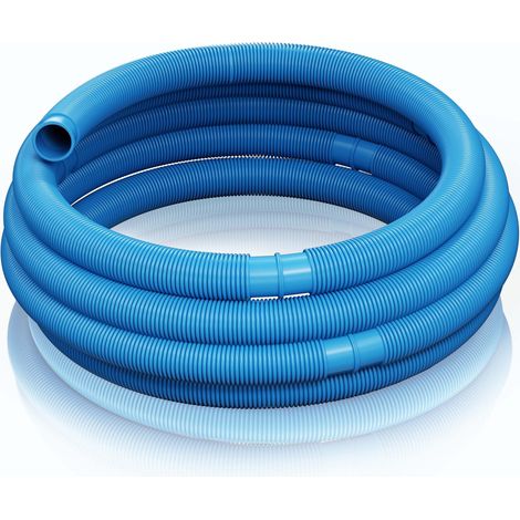 Blue Pool Hose – 9 m long, Ø 32 mm – Floating Solar Hose with Pre-Formed Sections – 165 g/m – Solar Suction Hose (1/5)