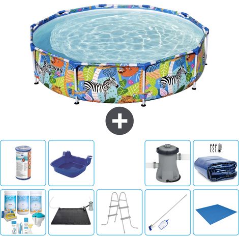 Bestway Piscina Bestway Steel Pro Rotonda - Giungla - 305x66 cm - 7-pezzi  S21645 (1/5)