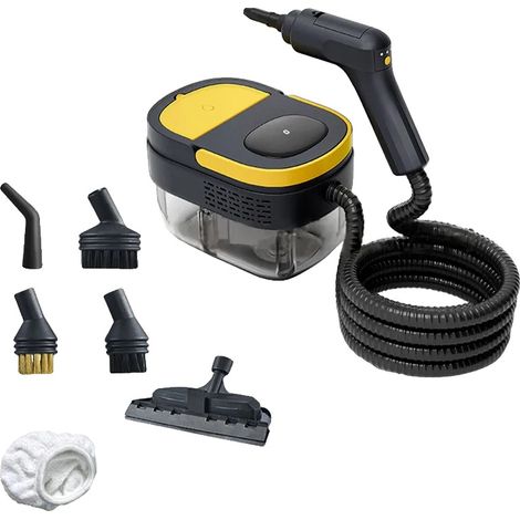 Nettoyeur à vapeur portatif, puissance de 2500W, capacité de 1600ML, Jaune, 220 V (1/2)