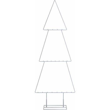Deko Metall Tannenbaum FELIZ - ca. 111 cm Höhe - aus Metall in weiß