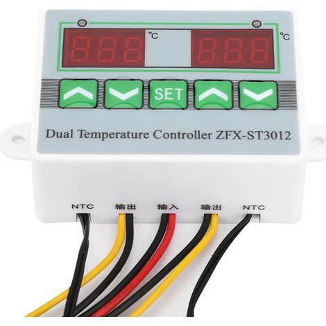 ZFX-ST3012 Intelligenter digitaler Temperaturregler mit Dual-Display, elektrischer Mikrocomputer-Thermostat (24 V) (1/5)