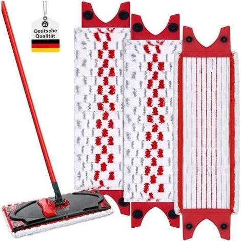 Recharge Serpillere, Lot De 3 Serpillere ,Recharge pour Les Systèmes De Balais à Plats, pour Tous Types De Sols (1/5)