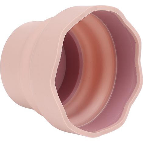 Seau de nettoyage pliable pour pinceaux, réutilisable et portable - Accessoire peinture en gel de silice rose (1/5)