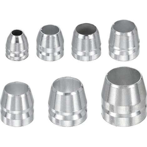 7pcs Round Axe Handle Shim Kit 8/10/12/14/16/18/20mm Shiny Metal Safety Shims For Axe Hammer Claw Hammer Mass Silver  Ronde, Cales De Sécurité En Métal Brillant Pour Hache Marteau À Griffe Massue (1/5)