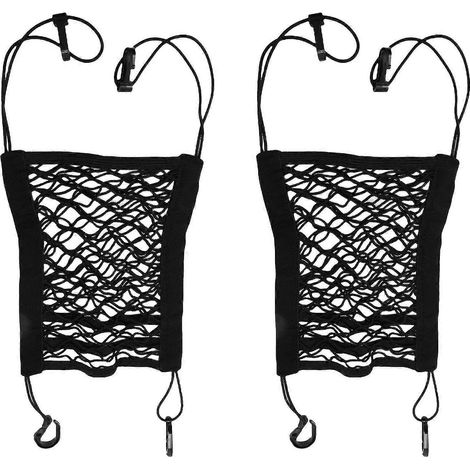 2 pièces de barrière de filet pour animaux de compagnie, barrière de filet de chariot pour chien, sac de rangement en filet arrière, barrière de filet avec crochet (1/5)