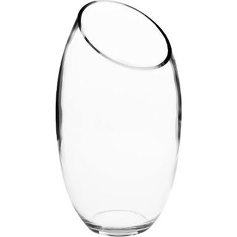 Vase en Verre "Bombé" 27cm Transparent