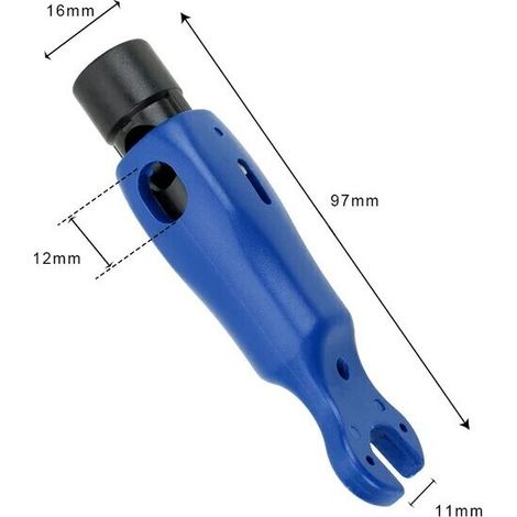 Pince à dénuder multifonctionnelle bleu foncé et outil manuel de dénudage de fils avec mini clé hexagonale portable (1/5)