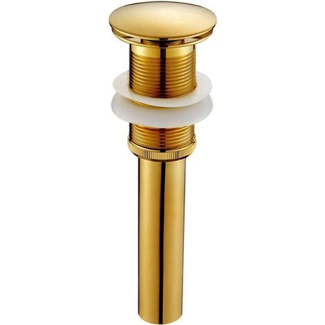 Home Bonde de lavabo pop up en acier inoxydable de qualité supérieure et laiton sans trop-plein. (1/5)