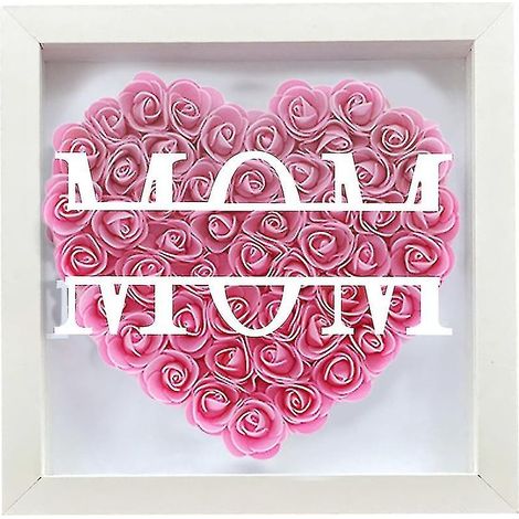Boîte à souvenirs personnalisée avec cœur, lettre et fleurs, cadeau très mignon pour la fête des mères (1/5)