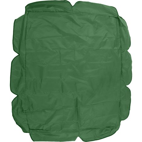 Auvent de balancelle en tissu Oxford 210D enduit argenté, imperméable et résistant aux UV, pour chaise de jardin ou terrasse, 142 x 120 x 18 cm, vert foncé (1/5)