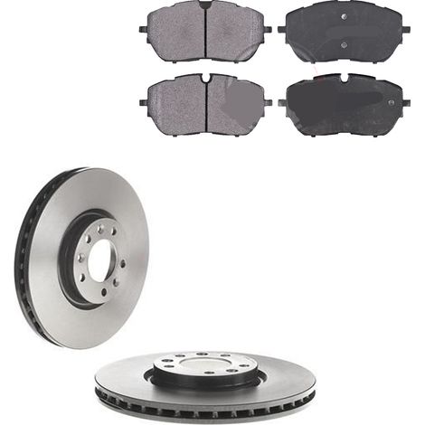 KIT FRENI ANTERIORI compatibile con PEUGEOT 508 II (FB,FH,F3) - DISCHI + PASTIGLIE OEM: P 61 128 , P 61 135 / 18179 , 18477 /SOSTITUZIONE DIRETTA/BASSA POLVERE/SILENZIOSO (1/5)