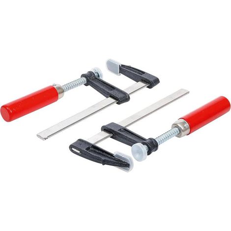 Jeu de Serre-Joints 2 pcs 150 x 50 mm - Acier Robuste - Maintien Fiable et Pratique - D-Work (1/5)