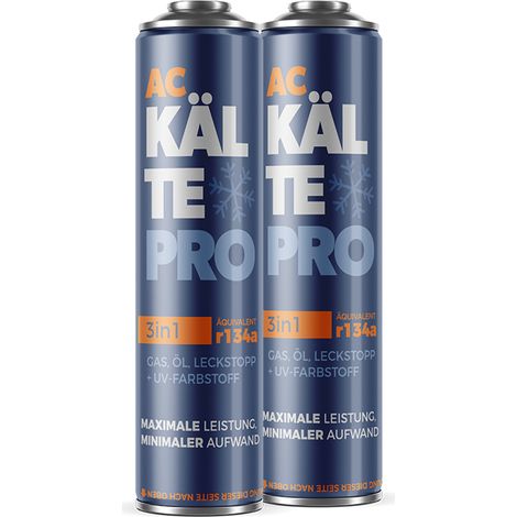 Kaltepro 3 en 1, 2 canettes de R134a