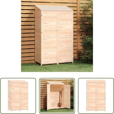 vidaXL Holzgerätehaus -  Geräteschuppen 102x52x174,5 cm Massivholz Tanne (1/5)