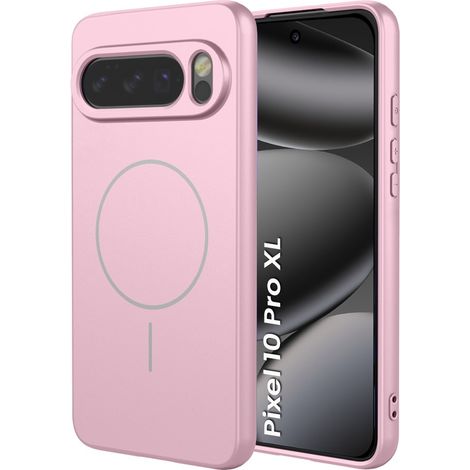 Funda para Google Pixel 10 Pro XL, compatible con MagSafe, de silicona, color rosa. (1/5)