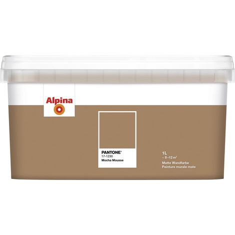 Alpina Wandfarbe Pantone matt mocha mousse 1 L Innen