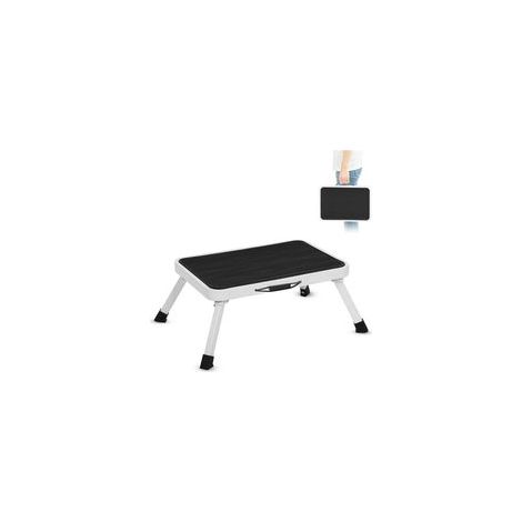 Marchepied pliant antidérapant 150 kg – Acier et caoutchouc – Dimensions 382620cm – Léger et transportable (1/5)