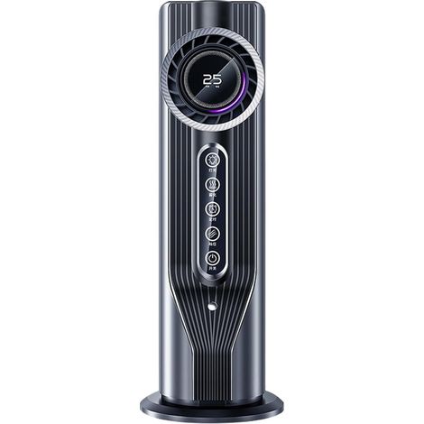 Tragbare USB-Klimaanlage, 6 Geschwindigkeitsstufen, Timer, einstellbare individuelle Brise-Funktion, für Schlafzimmer oder Büro (Grau) (1/5)