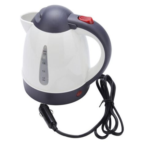 Bouilloire portable 1000ml 12V pour voiture et camion, chauffe-eau pour la préparation du thé et du café (1/4)